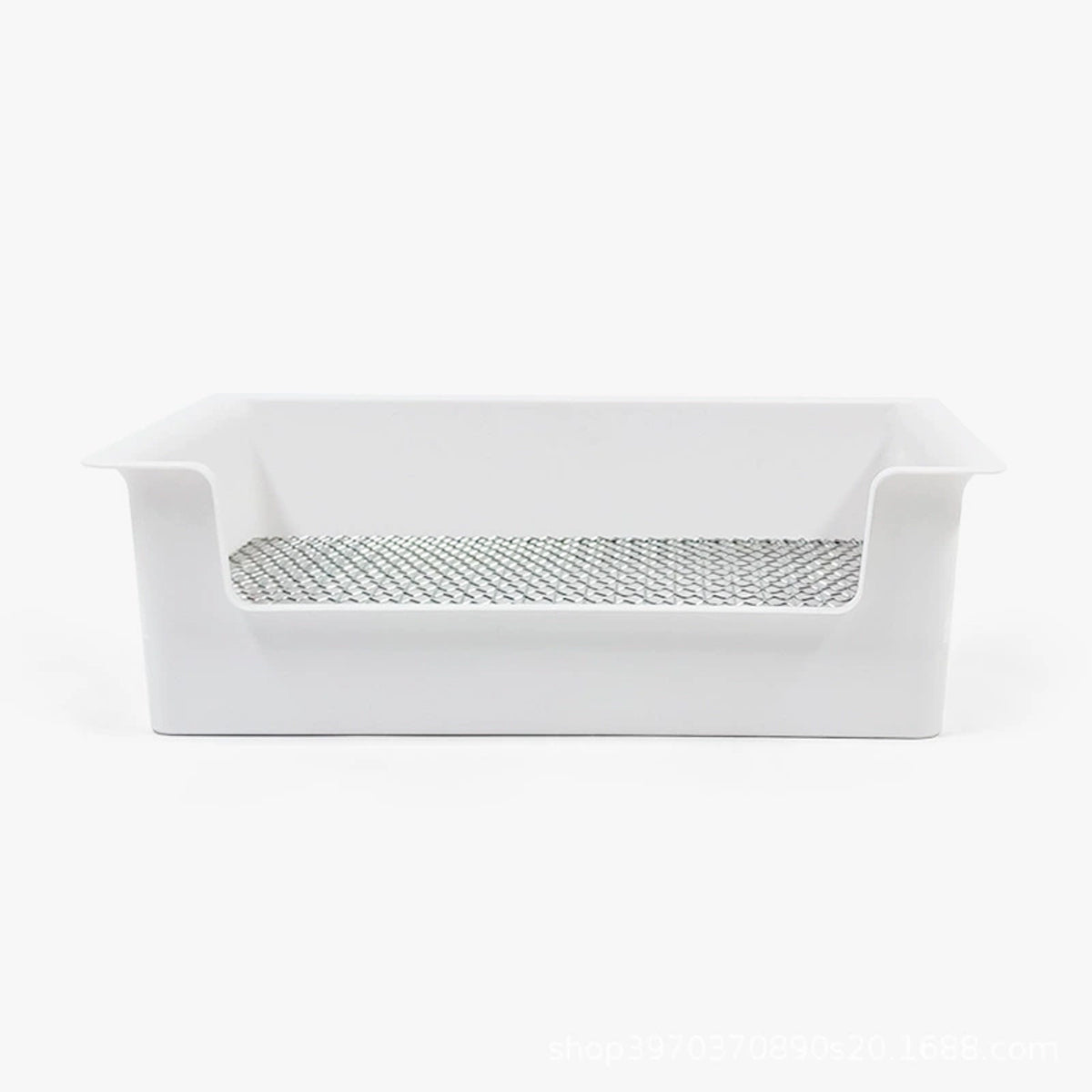 Hygienic Cage Setup with Stainless Grid Rabbit Litter Box