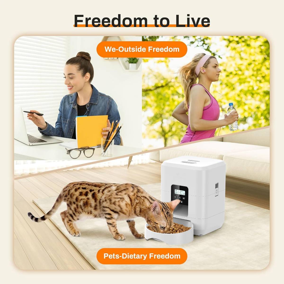 Smart Pet Feeder 2L Automatic Cat And Dog Food Dispenser