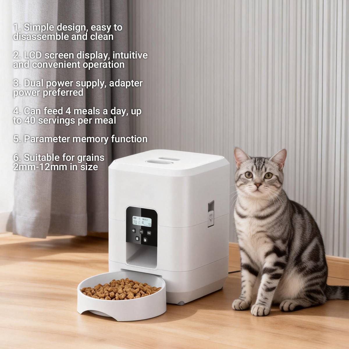 Smart Pet Feeder 2L Automatic Cat And Dog Food Dispenser