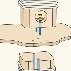 Solid Wood Floor to Ceiling Cat Tree | Adjustable Height Cat Tower