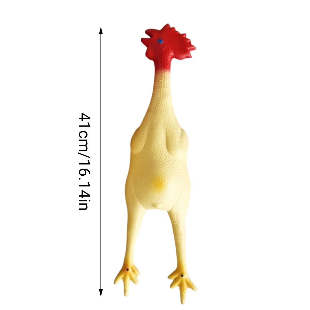 Squeaky Chicken Dog Toy Rubber Chew Toy