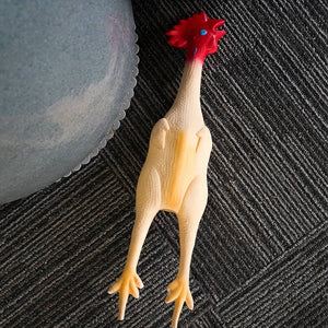 Squeaky Chicken Dog Toy Rubber Chew Toy