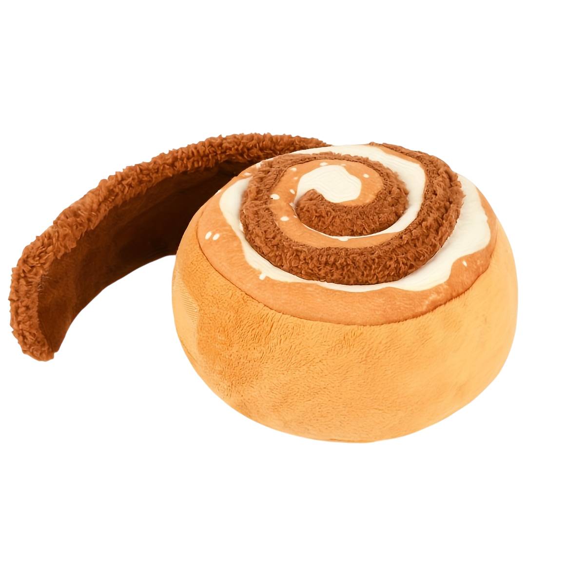 Squeaky Plush Donut Dog Toy Cinna-bone