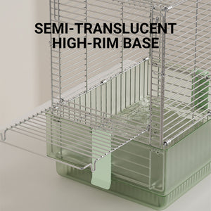 Stainless Steel Foldable Bird Cage With Handle
