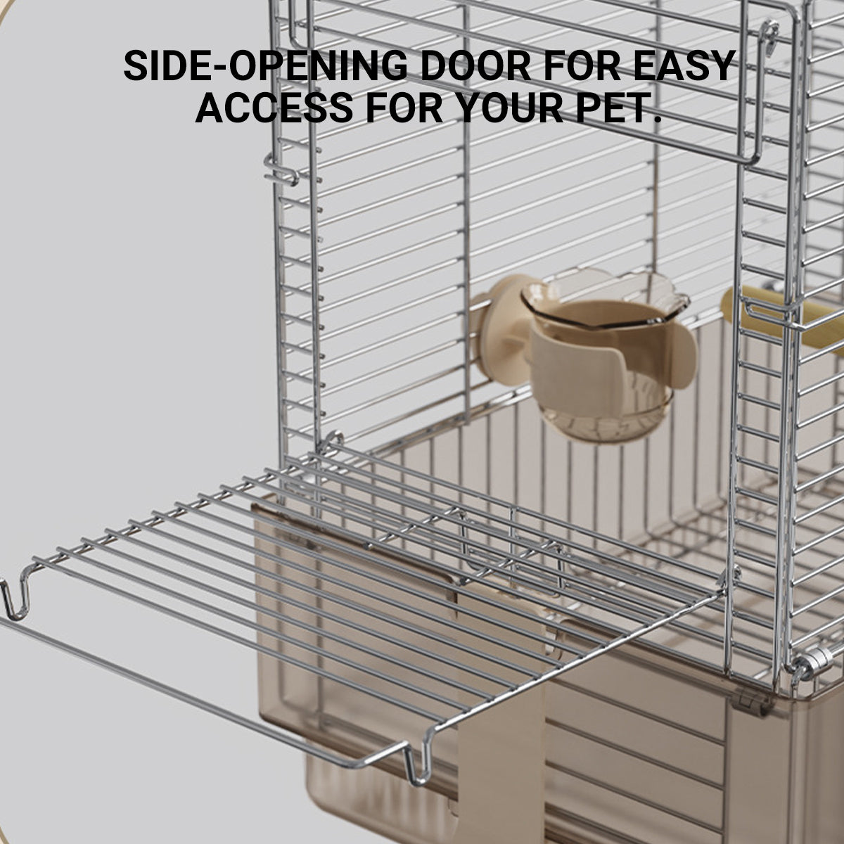 Stainless Steel Foldable Bird Cage With Handle