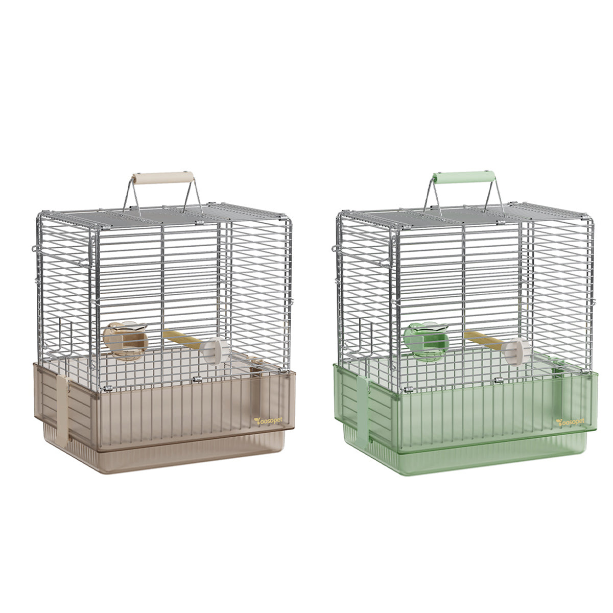 Stainless Steel Foldable Bird Cage With Handle