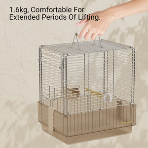 Stainless Steel Foldable Bird Cage With Handle
