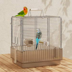Stainless Steel Foldable Bird Cage With Handle