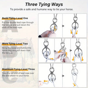 Stainless Steel Horse Tie Ring