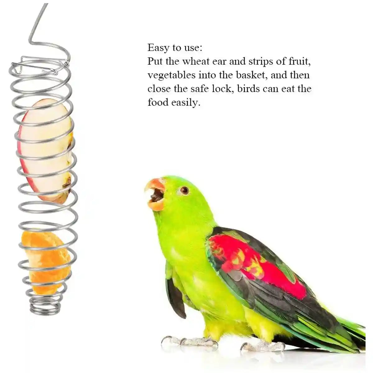 Stainless Steel Spiral Bird Feeder