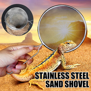 Stainless Steel Reptile Sand Shovel For Terrarium Cleaning