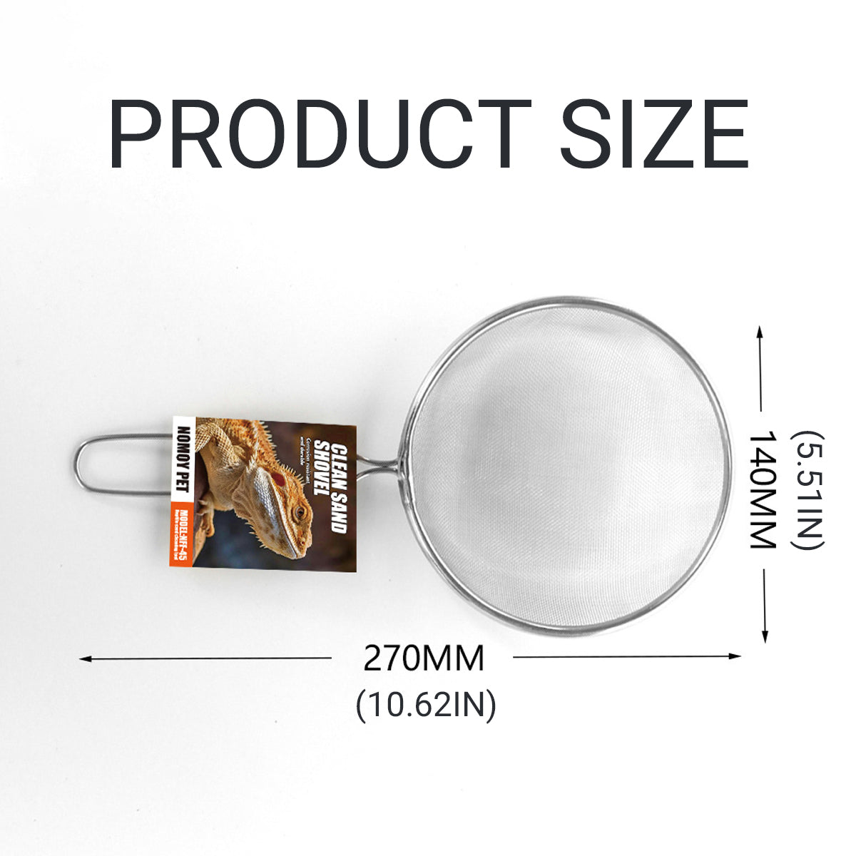 Stainless Steel Reptile Sand Shovel For Terrarium Cleaning