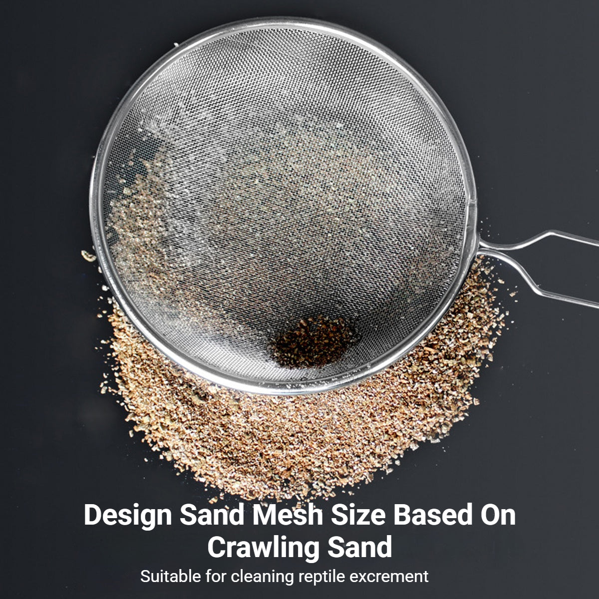 Stainless Steel Reptile Sand Shovel For Terrarium Cleaning