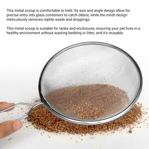 Stainless Steel Reptile Sand Shovel For Terrarium Cleaning