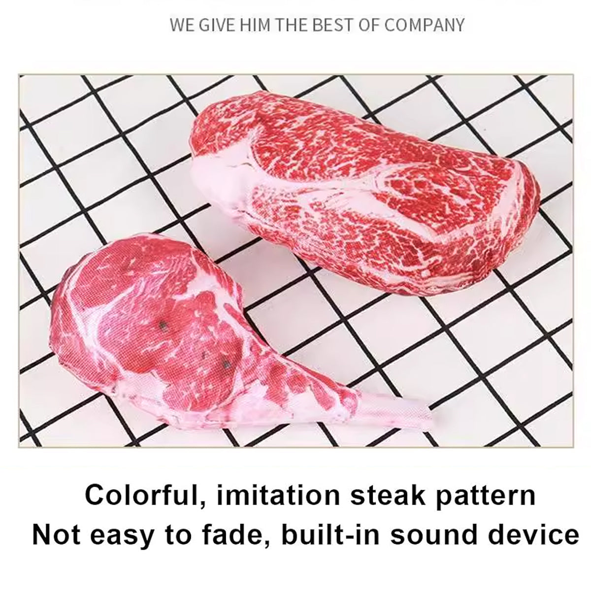 Steak Dog Chew Toy