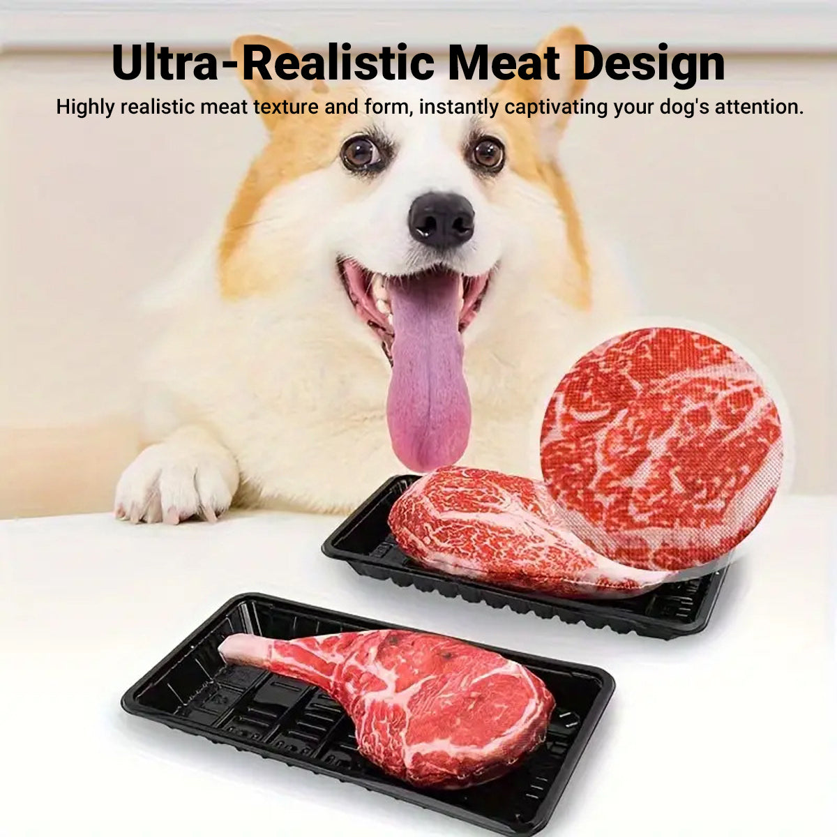 Steak Dog Chew Toy