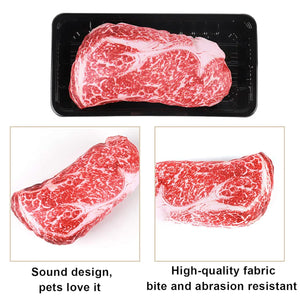 Steak Dog Chew Toy