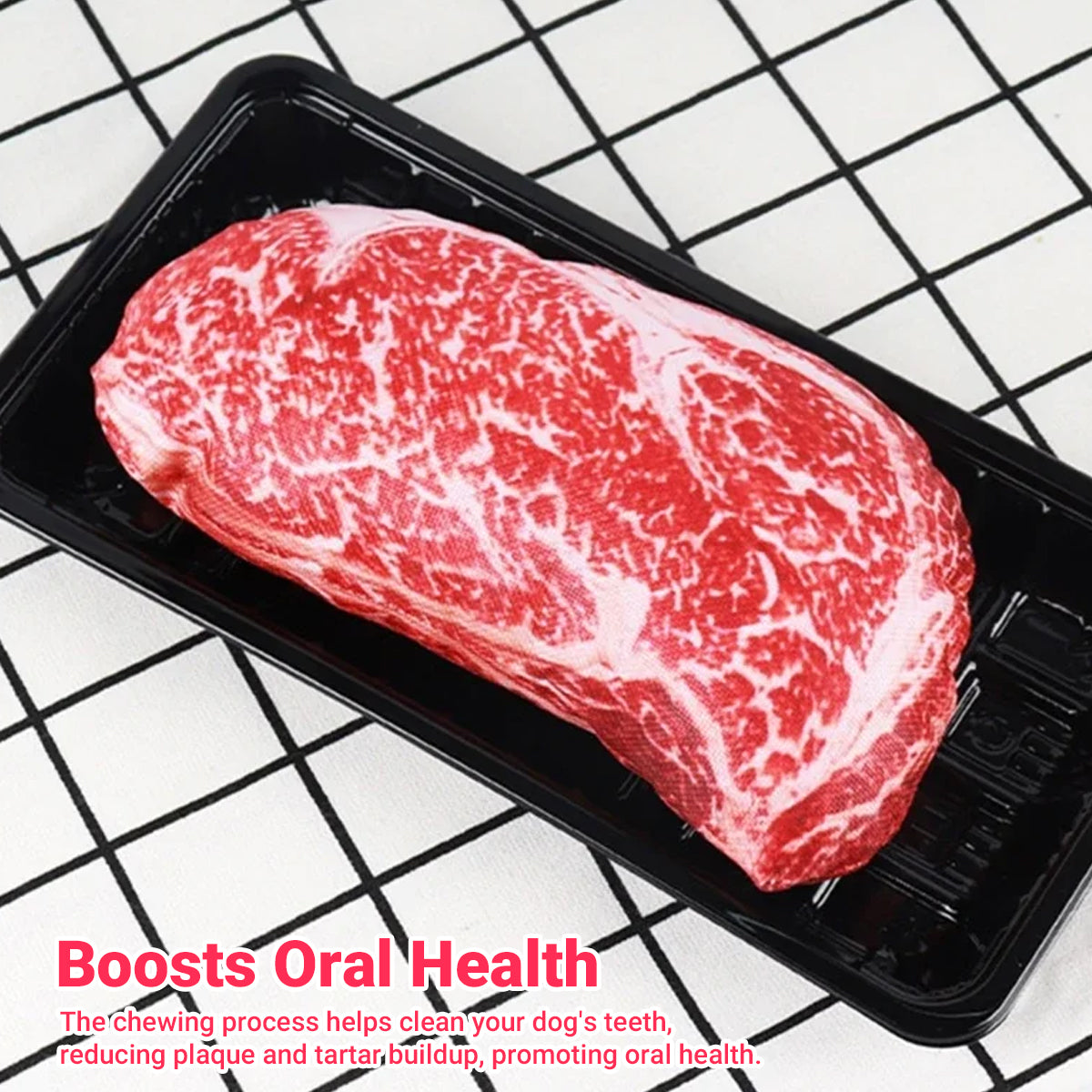 Steak Dog Chew Toy