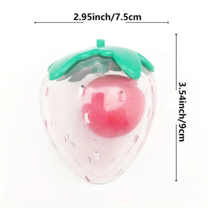 Strawberry Squeaky Dog Toy Durable Chew Toy for Interactive Play