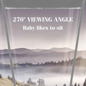 Pet Stroller Rain Cover with 270° View and Front Access Door