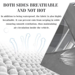 Pet Stroller Rain Cover with 270° View and Front Access Door