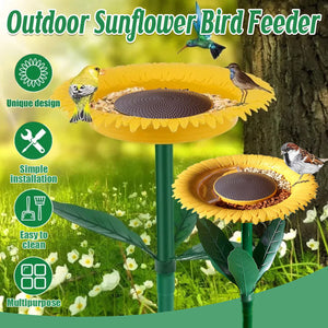 Sunflower Bird Feeder Outdoor Hanging Wild Bird Feeding Station