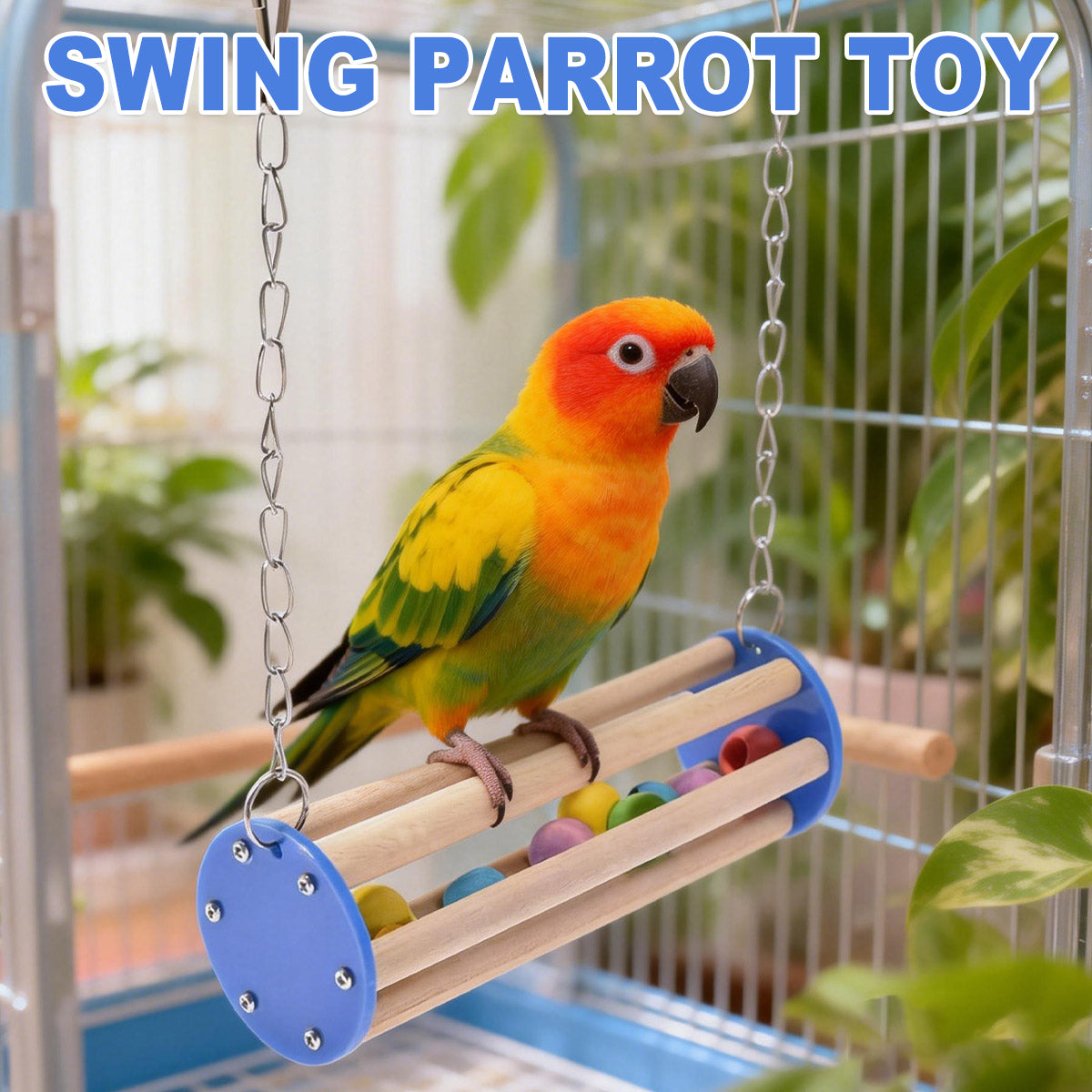 Pet Bird Chew Toy Swing Parrot Toy