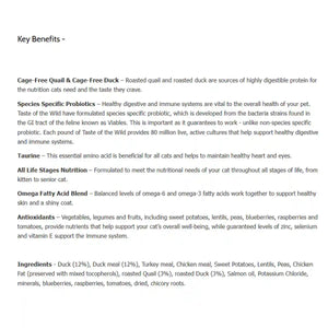 Taste of the Wild Lowland Creek Feline 2kg/6.6kg