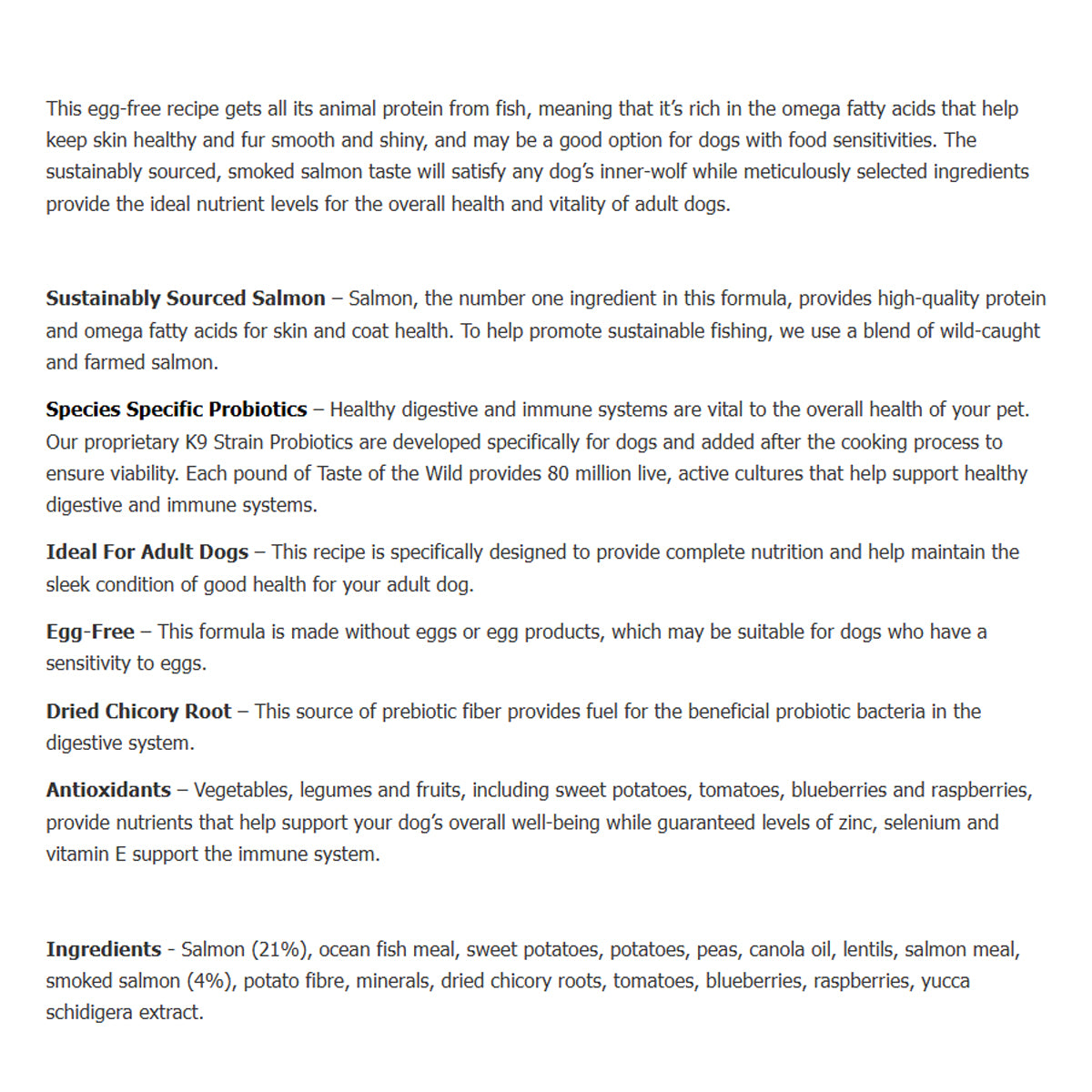 Taste of the Wild Pacific Stream Canine 5.6kg/12.2kg