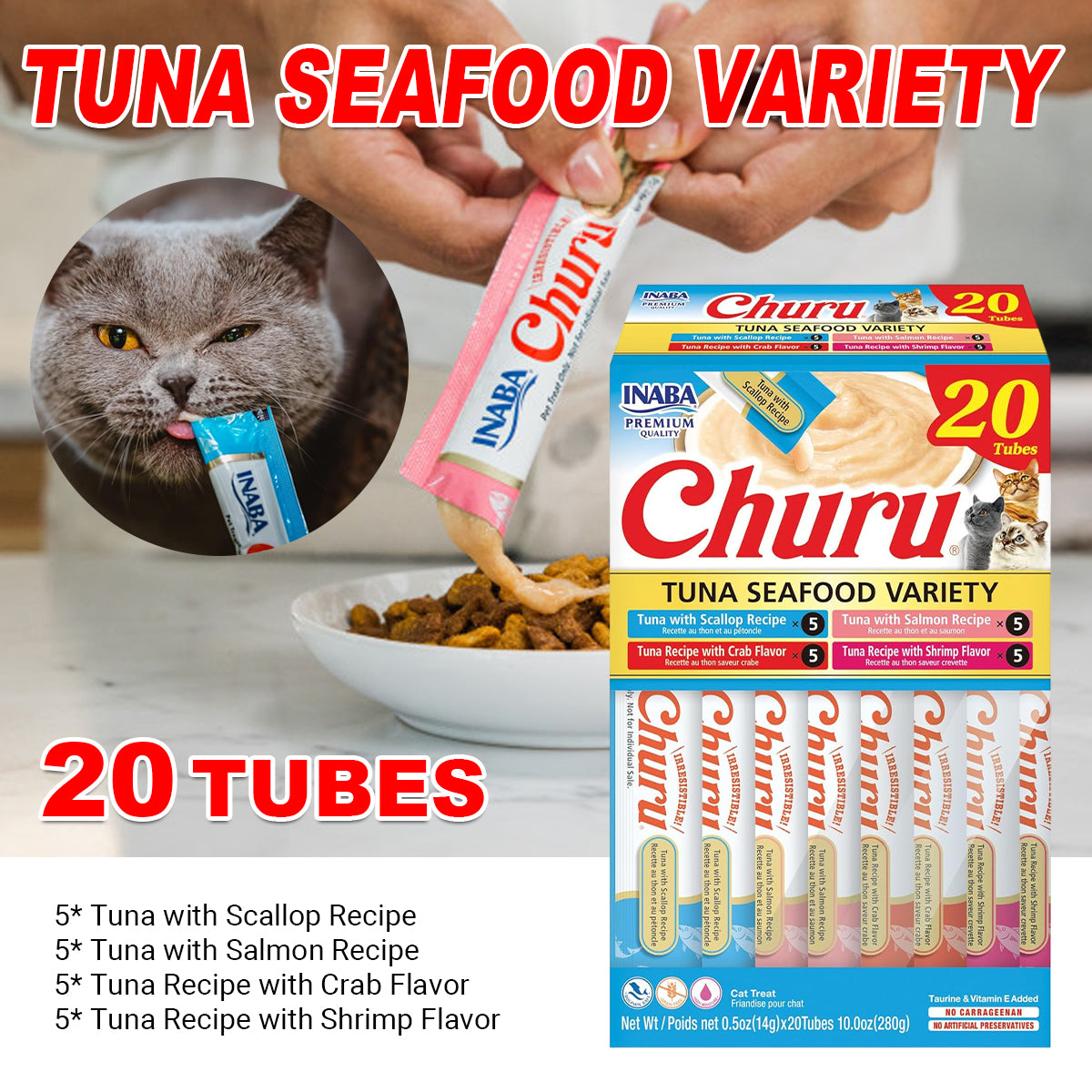 Churu Tuna And Seafood Variety Box Cat Treats
