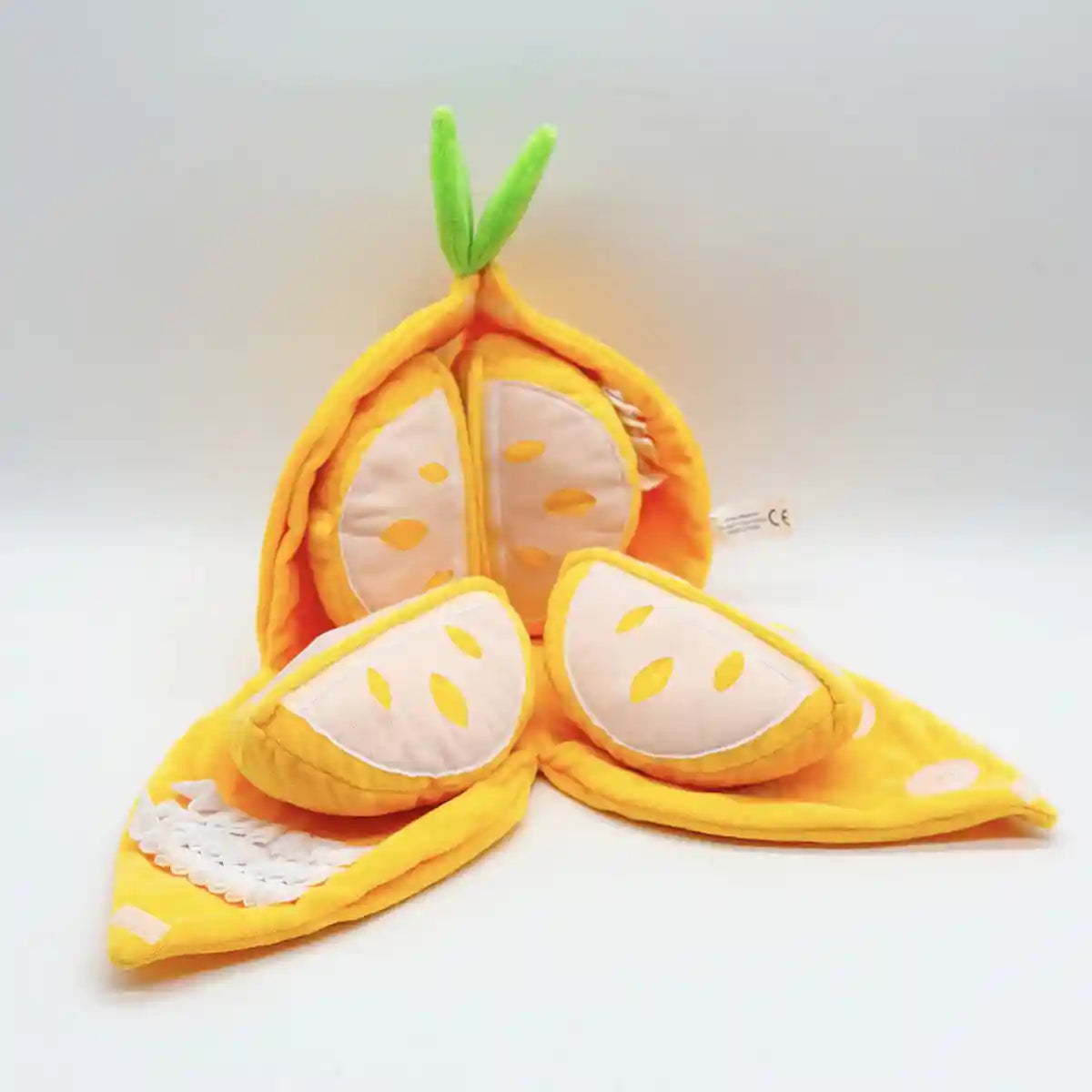 Interactive Orange Plush Snuffle Toy for Dogs