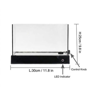 30cm Glass Reptile Tank with Drain Control