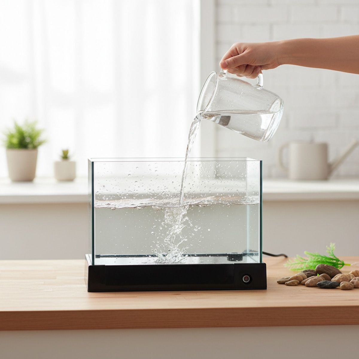 30cm Glass Reptile Tank with Drain Control