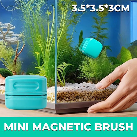 Mini magnetic aquarium glass cleaner for glass up to 10mm