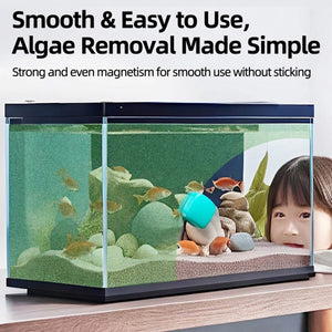 Magnetic Aquarium Cleaner - Mini Fish Tank Glass Brush