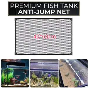 Fish Tank Cover Anti-Jump Net with Magnetic Mount (40 x 60 cm)