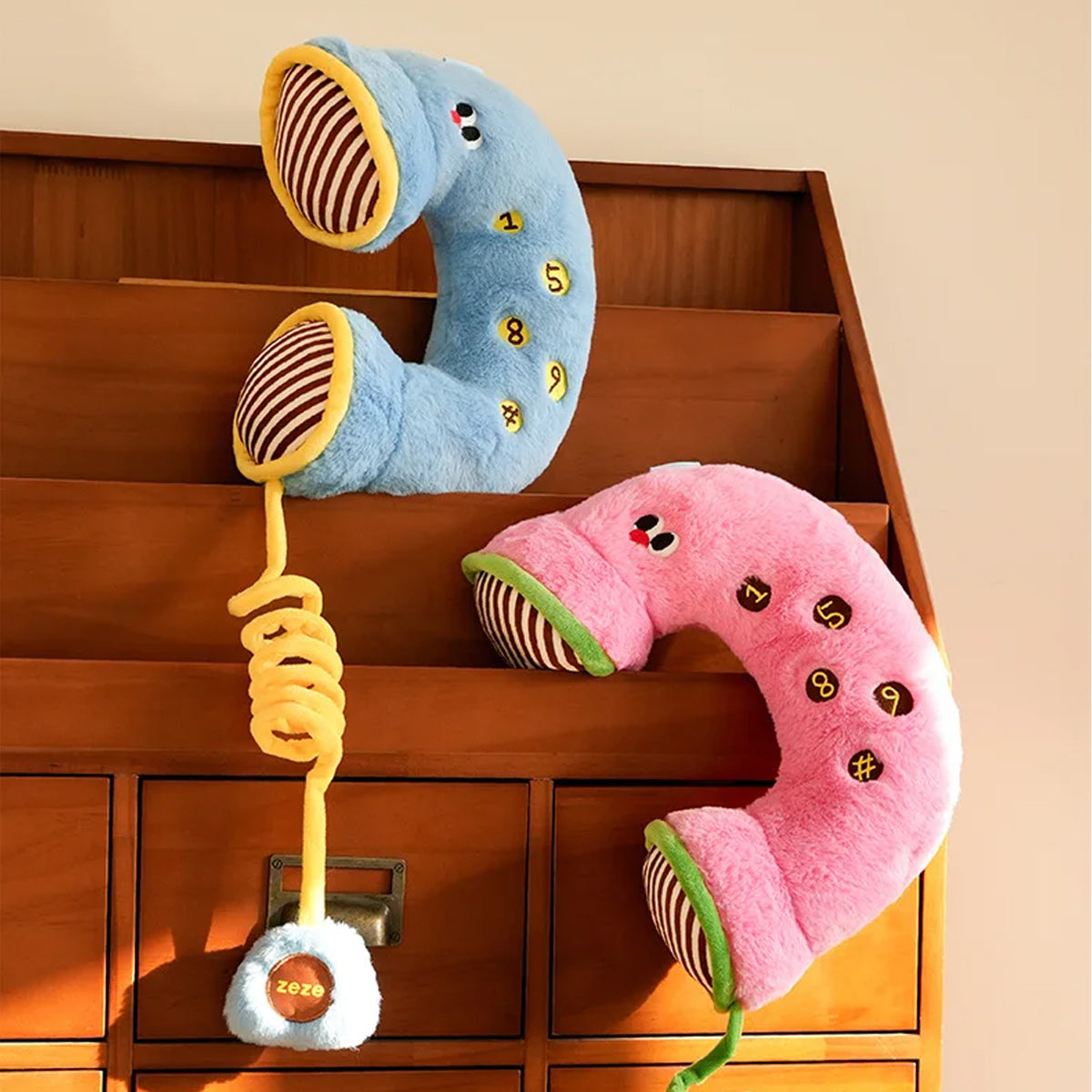 Retro Phone Dog Plush Toy