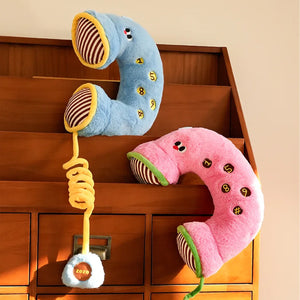 Retro Phone Dog Plush Toy