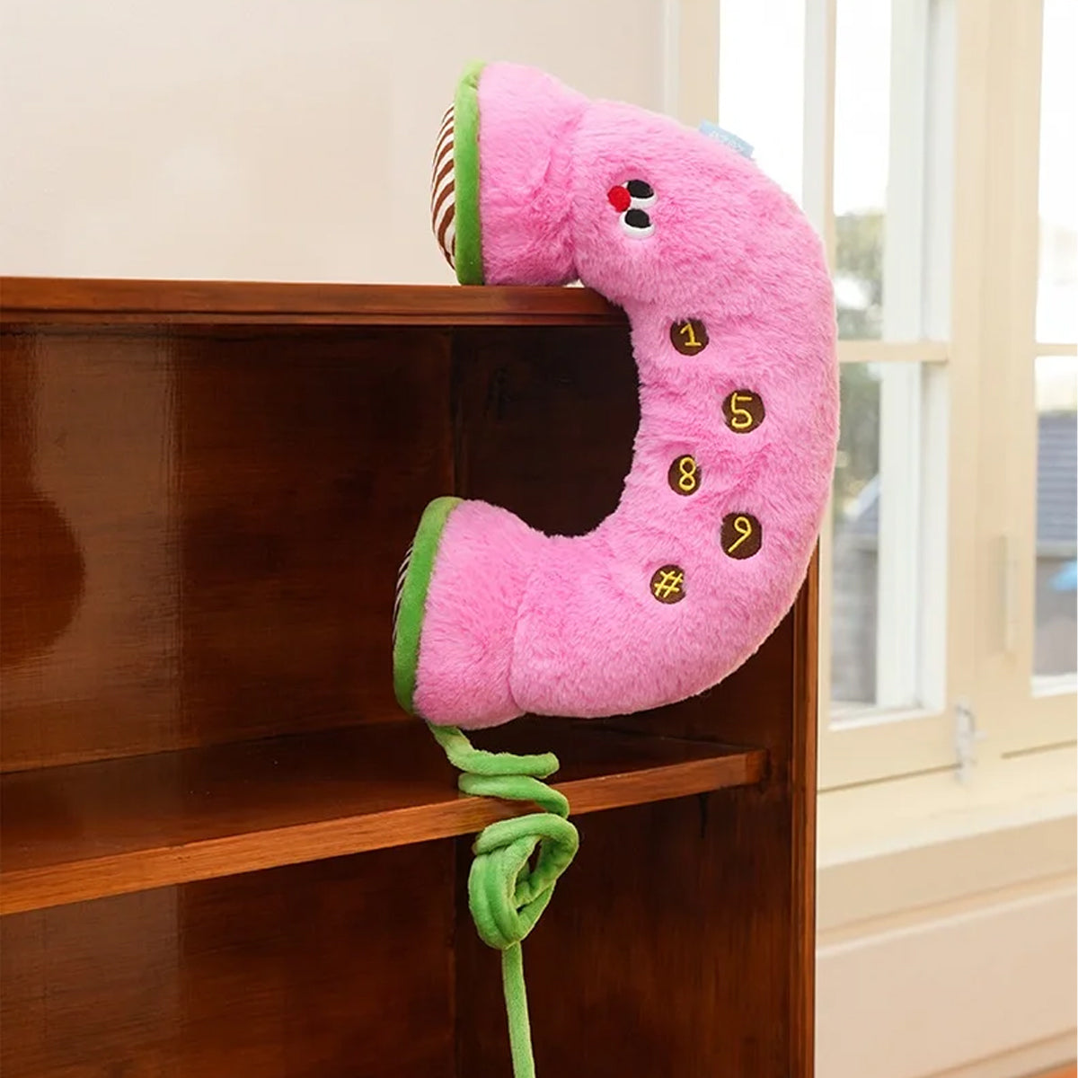 Retro Phone Dog Plush Toy