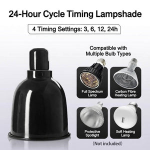 Reptile Lamp Shade Timer - Cleen Turtle Drying Backlight (A/B/C)