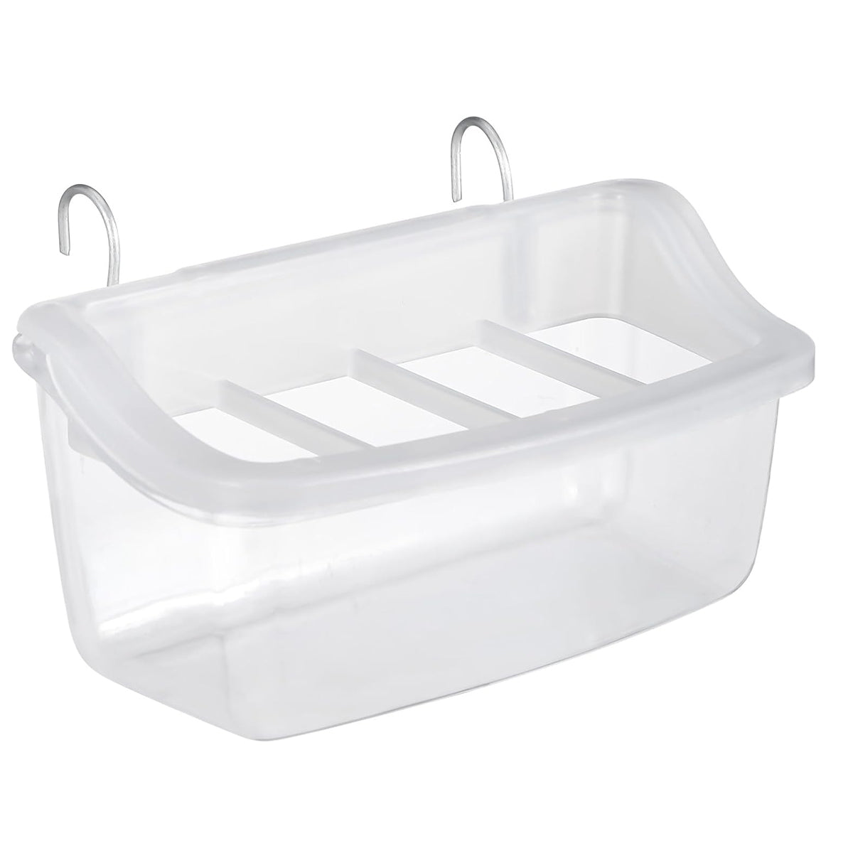 Transparent Bird Seed Feeders for Small Pets with Anti-Splash Design