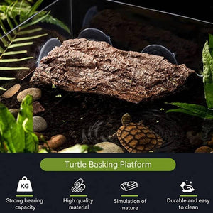 Turtle Basking Terrace - Tortoise Climbing Platform with Ramp