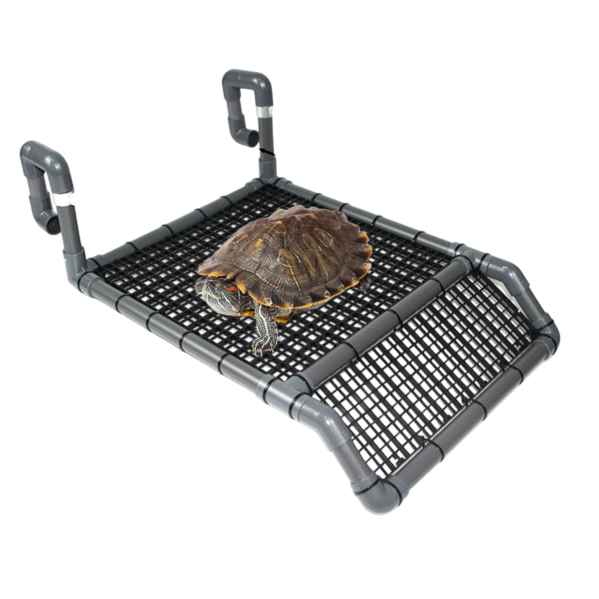 Adjustable Turtle Basking Platform With Non-Slip Ramp For Aquariums
