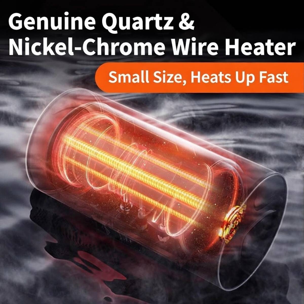 Turtle Tank Heater - Smart Digital Display Heating Rod (25W/50W)