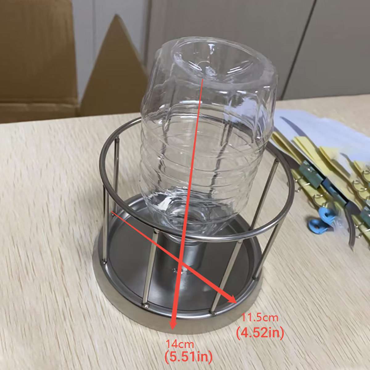Stainless Steel Turtle Water Feeder Automatic Reptile Drinker