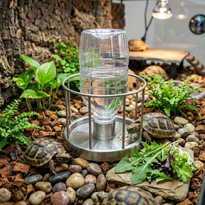 Stainless Steel Turtle Water Feeder Automatic Reptile Drinker