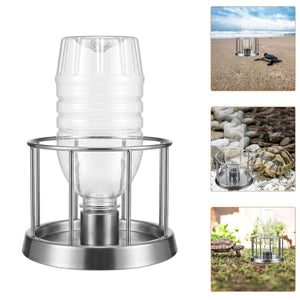 Stainless Steel Turtle Water Feeder Automatic Reptile Drinker