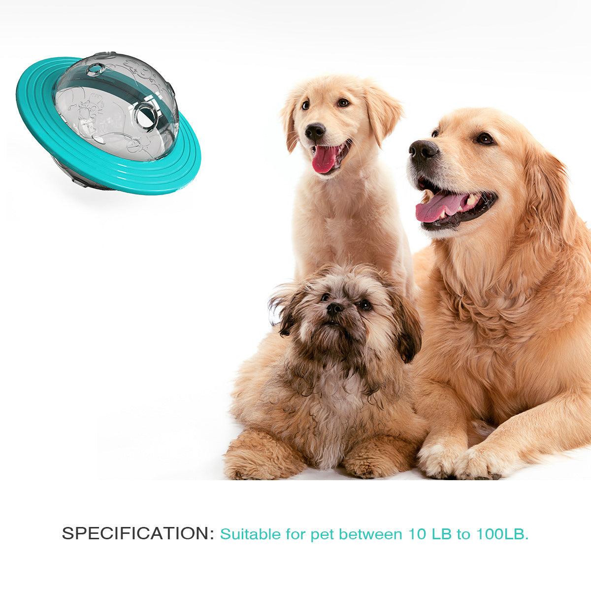 UFO Pet Treat Toy Interactive Food Dispenser for Dogs & Cats