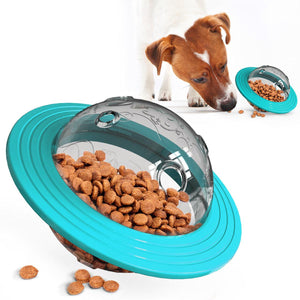 UFO Pet Treat Toy Interactive Food Dispenser for Dogs & Cats