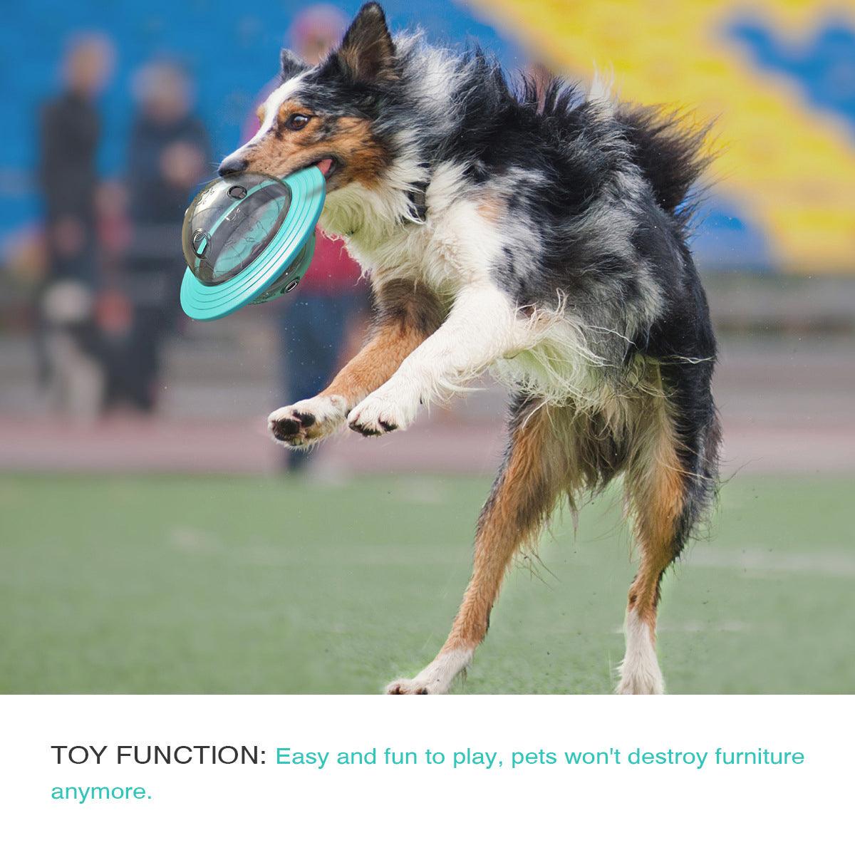 UFO Pet Treat Toy Interactive Food Dispenser for Dogs & Cats